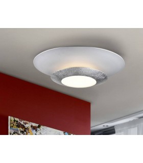 Integrated LED Flush Ceiling Light Round Matt White - 1