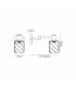 Worcester Adjustable Swing Arm Wall Light 1 Light E14 Brass/Satin Black/Amber Twisted Cylinder Glass-2