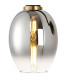 Worcester Adjustable Swing Arm Wall Light 1 Light E14 Brass/Satin Black/Smoke Fade Wine Glass Glass-9