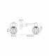 Worcester Adjustable Swing Arm Wall Light 1 Light E14 Brass/Satin Black/Amber Plated Round Segment Glass-2