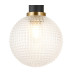 Worcester Adjustable Swing Arm Wall Light 1 Light E14 Brass/Satin Black/Clear Round Textured Diamond Pattern Glass-7