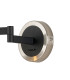 Worcester Adjustable Swing Arm Wall Light 1 Light E14 Satin Nickel/Satin Black/Smoke Striped Cylinder Glass-5