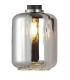 Worcester Adjustable Swing Arm Wall Light 1 Light E14 Satin Nickel/Satin Black/Smoke Striped Cylinder Glass-7
