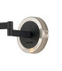 Worcester Adjustable Swing Arm Wall Light 1 Light E14 Satin Nickel/Satin Black/Clear Twisted Cylinder Glass-5
