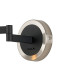 Worcester Adjustable Swing Arm Wall Light 1 Light E14 Satin Nickel/Satin Black/Smoke Twisted Cylinder Glass-5