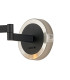 Worcester Adjustable Swing Arm Wall Light 1 Light E14 Satin Nickel/Satin Black/Amber Uniform Dimple Cylinder Glass-5
