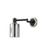 Worcester Adjustable Swing Arm Wall Light 1 Light E14 Satin Nickel/Satin Black/Smoke Uniform Dimple Cylinder Glass-4