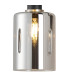 Worcester Adjustable Swing Arm Wall Light 1 Light E14 Satin Nickel/Satin Black/Smoke Uniform Dimple Cylinder Glass-7