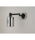Worcester Adjustable Swing Arm Wall Light 1 Light E14 Satin Nickel/Satin Black/Smoke Uniform Dimple Cylinder Glass-9