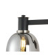 Worcester Adjustable Swing Arm Wall Light 1 Light E14 Satin Nickel/Satin Black/Smoke Fade Wine Glass Glass-6