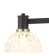 Worcester Adjustable Swing Arm Wall Light 1 Light E14 Satin Nickel/Satin Black/White Round Speckled Glass-6