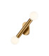 Jackson 2 Light Adjustable Ceiling/Wall E27 Antique Gold-5