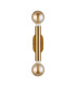 Jackson 2 Light Adjustable Ceiling/Wall E27 Antique Gold-10