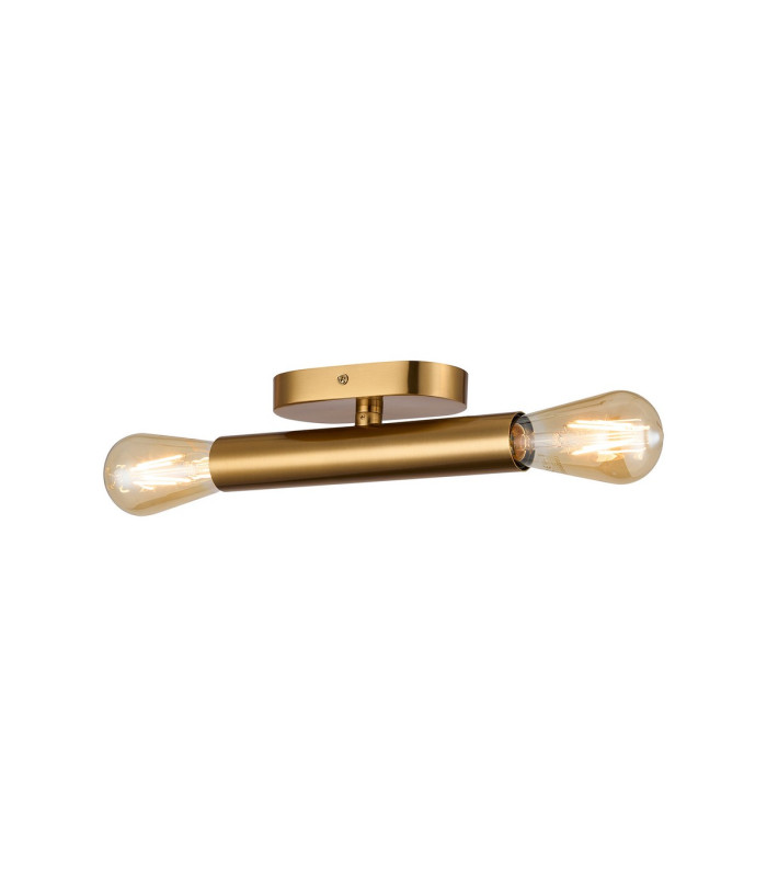 Jackson 2 Light Adjustable Ceiling/Wall E27 Antique Gold-11