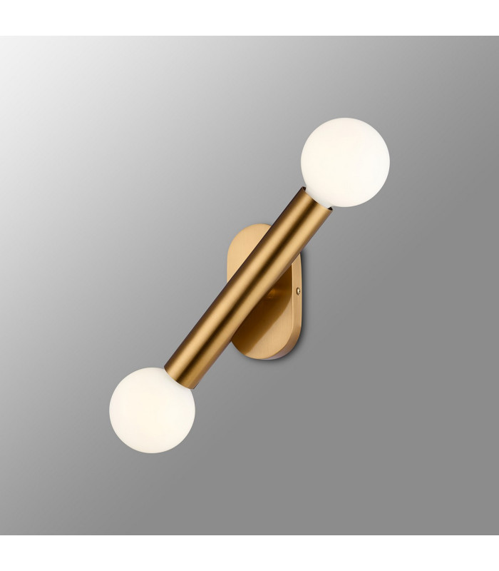 Jackson 2 Light Adjustable Ceiling/Wall E27 Antique Gold-13