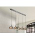 5 Light Dimmable Crystal Hanging Ceiling Pendant with Remote Control Chrome, Mirror, G9 - 1