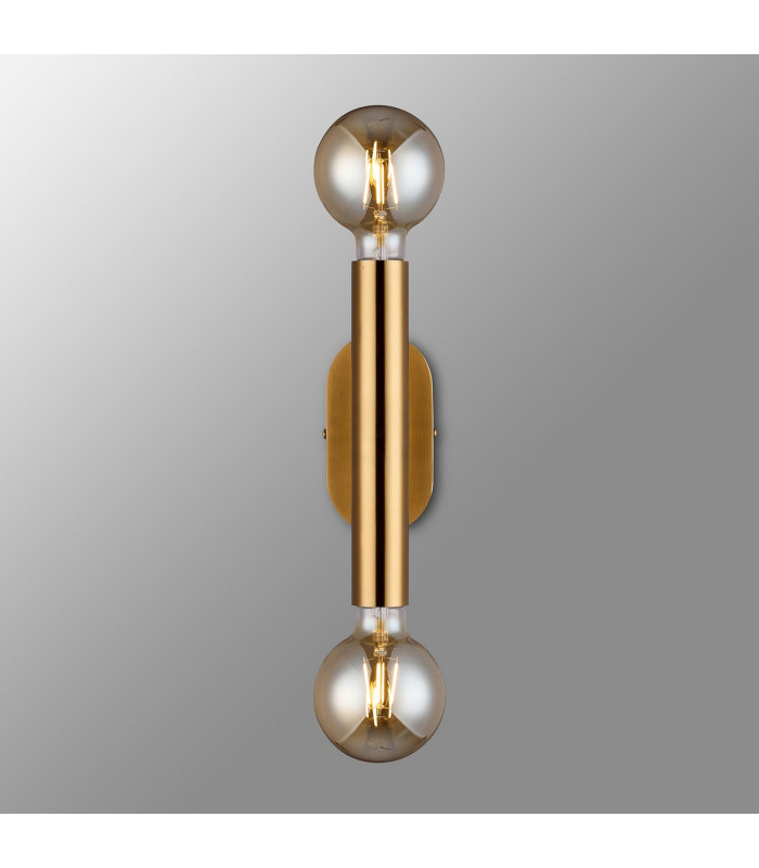 Jackson 2 Light Adjustable Ceiling/Wall E27 Antique Gold-15