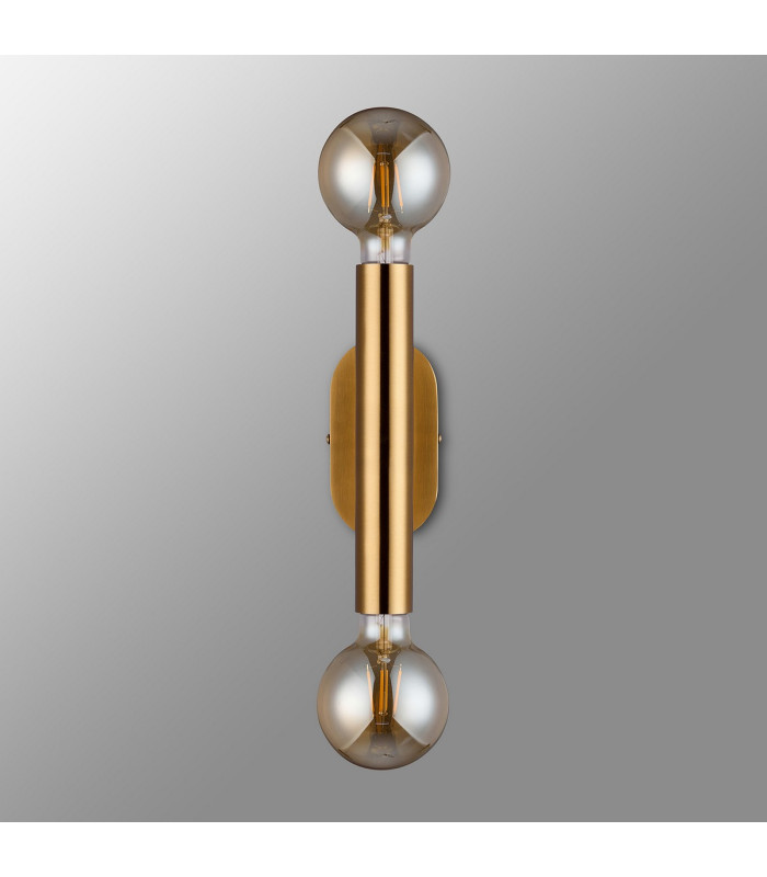 Jackson 2 Light Adjustable Ceiling/Wall E27 Antique Gold-16