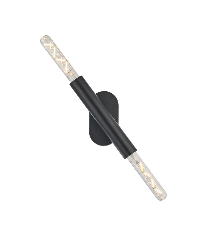 Jackson 2 Light Adjustable Ceiling/Wall E27 Satin Black-1