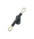 Jackson 2 Light Adjustable Ceiling/Wall E27 Satin Black-5