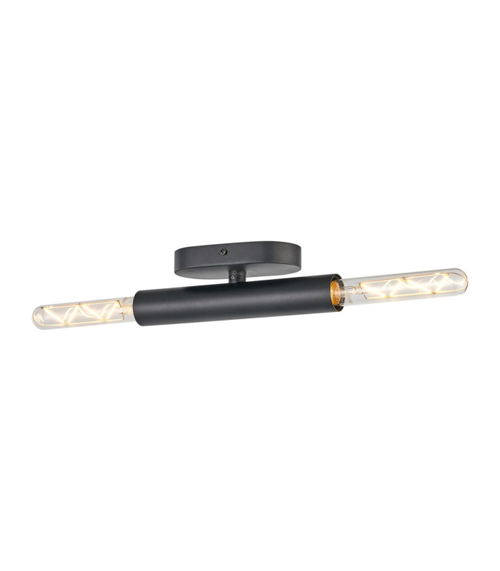 Jackson 2 Light Adjustable Ceiling/Wall E27 Satin Black-10