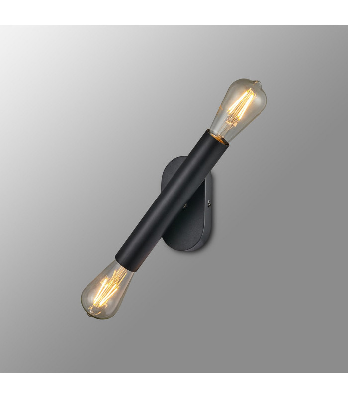 Jackson 2 Light Adjustable Ceiling/Wall E27 Satin Black-13