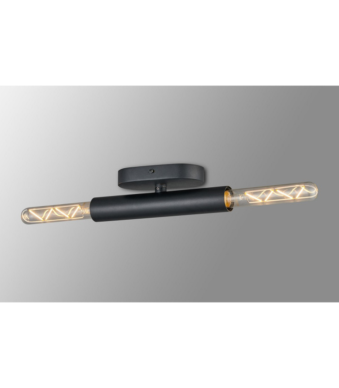 Jackson 2 Light Adjustable Ceiling/Wall E27 Satin Black-15