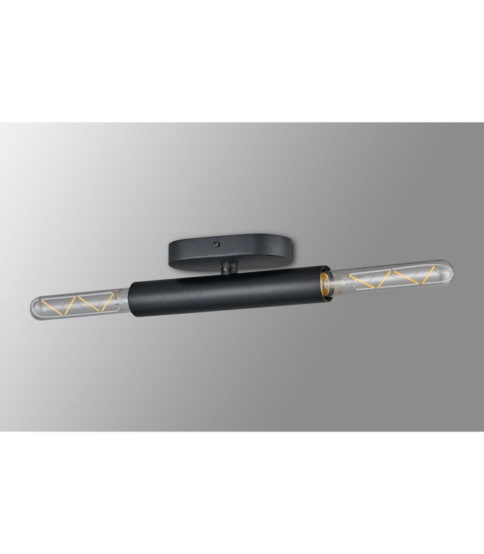 Jackson 2 Light Adjustable Ceiling/Wall E27 Satin Black-16