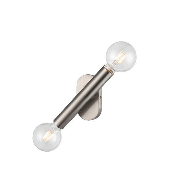 Jackson 2 Light Adjustable Ceiling/Wall E27 Satin Nickel-5