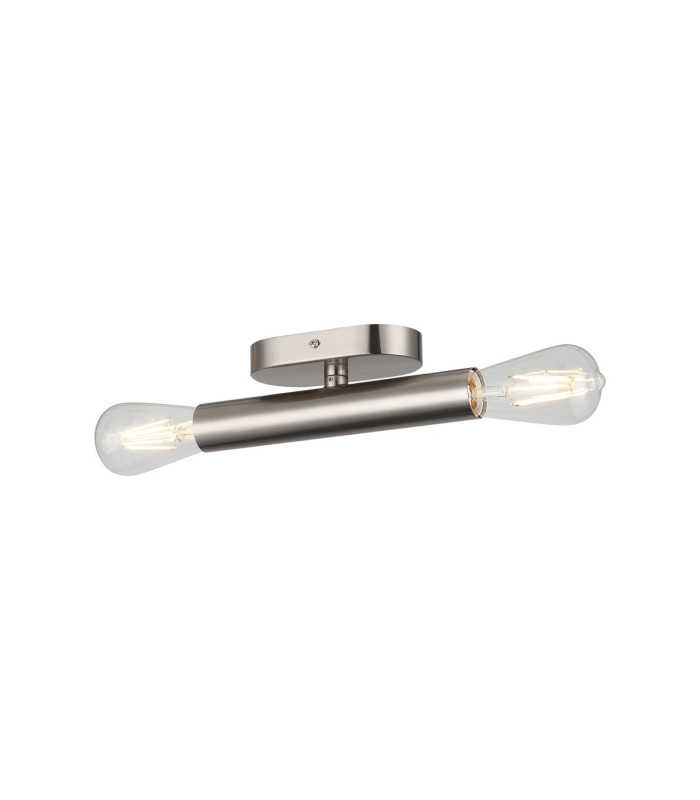 Jackson 2 Light Adjustable Ceiling/Wall E27 Satin Nickel-10