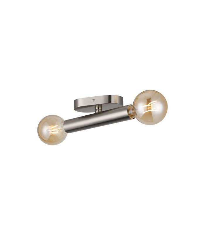 Jackson 2 Light Adjustable Ceiling/Wall E27 Satin Nickel-12