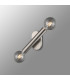 Jackson 2 Light Adjustable Ceiling/Wall E27 Satin Nickel-14