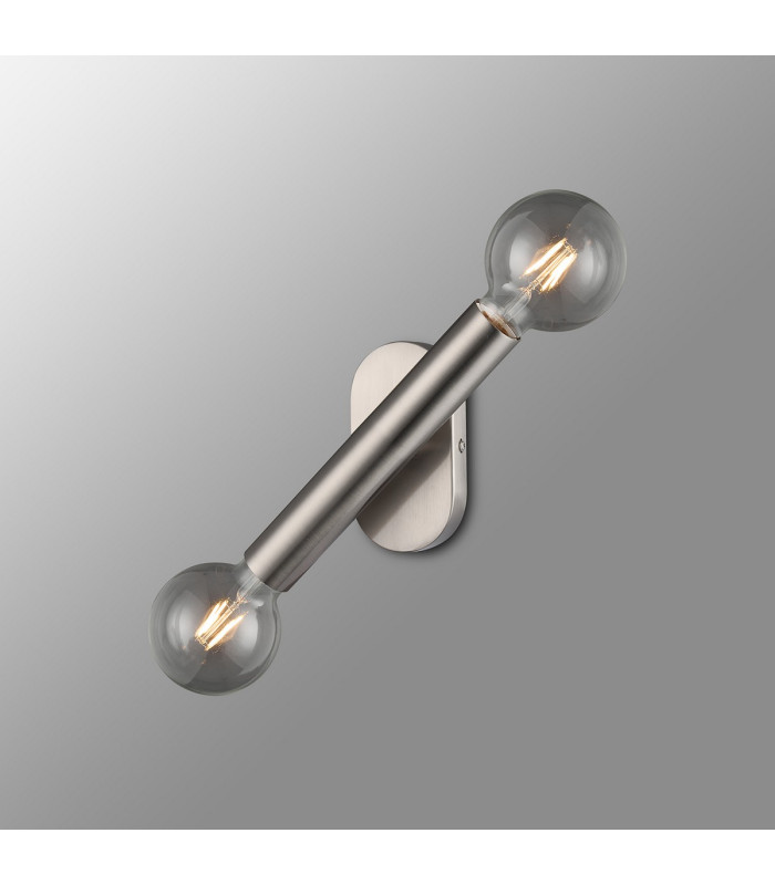 Jackson 2 Light Adjustable Ceiling/Wall E27 Satin Nickel-14