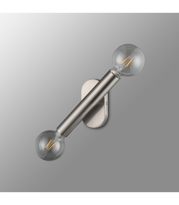 Jackson 2 Light Adjustable Ceiling/Wall E27 Satin Nickel-15