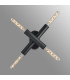 Jackson 2 Arm 4 Light Adjustable Ceiling/Wall E27 Satin Black-3