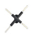 Jackson 2 Arm 4 Light Adjustable Ceiling/Wall E27 Satin Black-4
