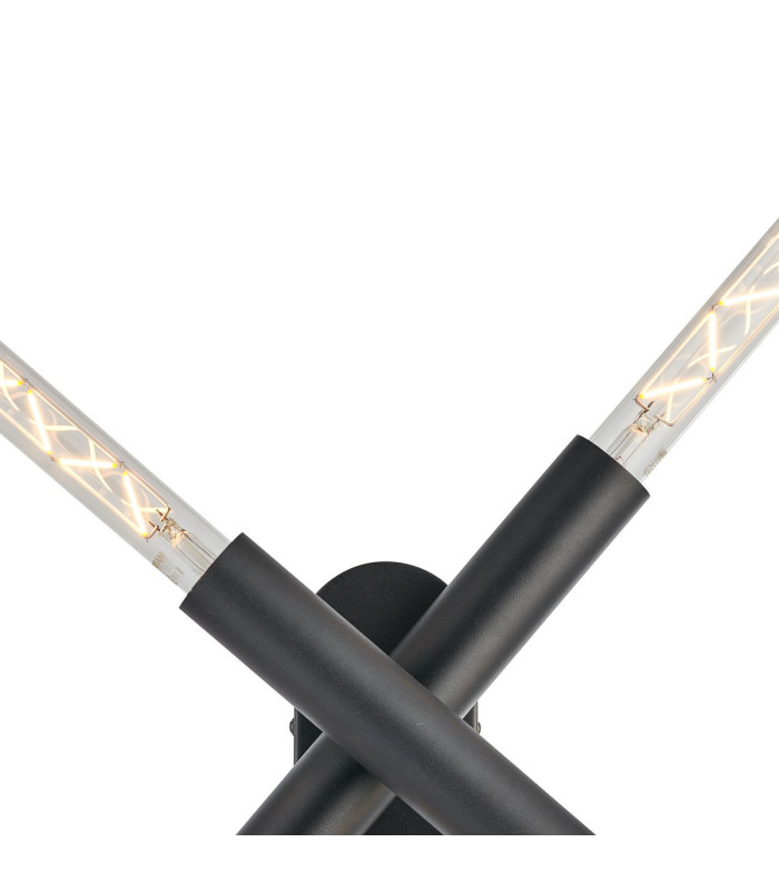 Jackson 2 Arm 4 Light Adjustable Ceiling/Wall E27 Satin Black-6