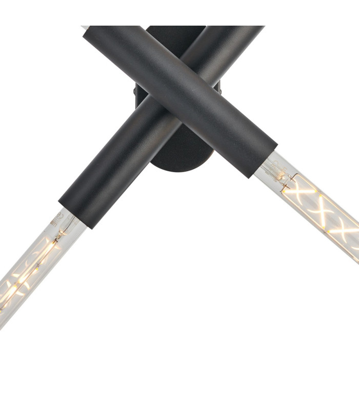 Jackson 2 Arm 4 Light Adjustable Ceiling/Wall E27 Satin Black-7