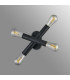 Jackson 2 Arm 4 Light Adjustable Ceiling/Wall E27 Satin Black-15