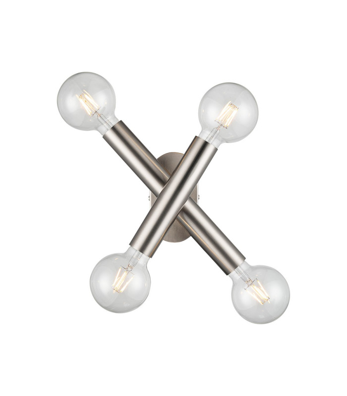 Jackson 2 Arm 4 Light Adjustable Ceiling/Wall E27 Satin Nickel-1