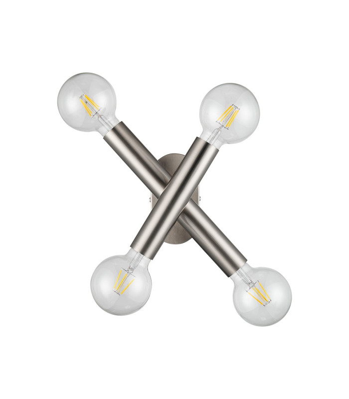 Jackson 2 Arm 4 Light Adjustable Ceiling/Wall E27 Satin Nickel-4