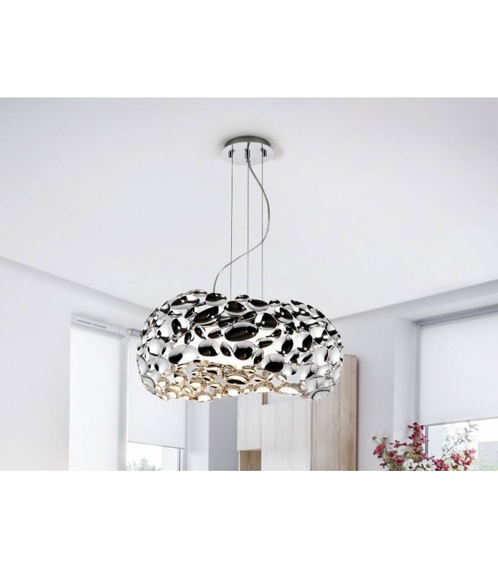 5 Light Ceiling Pendant Chrome, G9 - 1