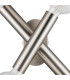 Jackson 2 Arm 4 Light Adjustable Ceiling/Wall E27 Satin Nickel-7