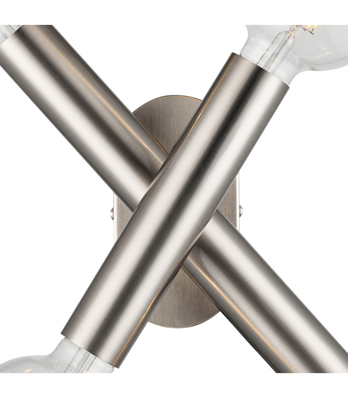 Jackson 2 Arm 4 Light Adjustable Ceiling/Wall E27 Satin Nickel-7