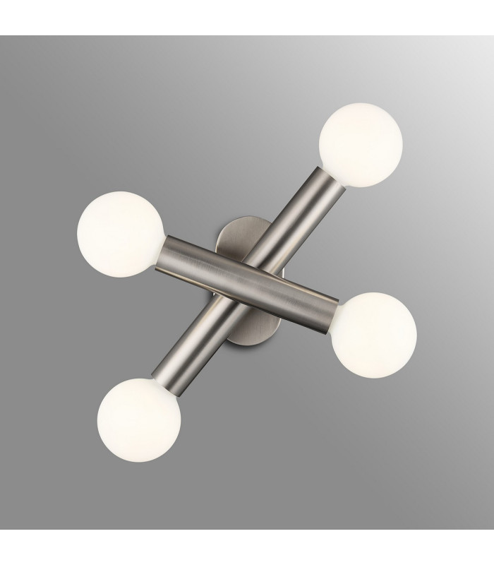 Jackson 2 Arm 4 Light Adjustable Ceiling/Wall E27 Satin Nickel-14