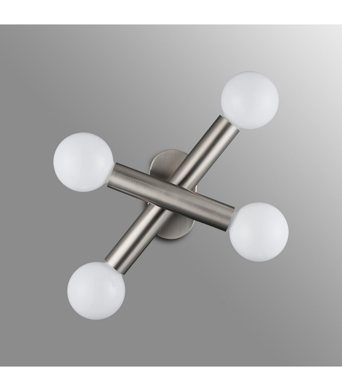 Jackson 2 Arm 4 Light Adjustable Ceiling/Wall E27 Satin Nickel-15