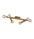 Jackson 3 Arm 6 Light Adjustable Ceiling/Wall E27 Antique Gold-5