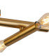 Jackson 3 Arm 6 Light Adjustable Ceiling/Wall E27 Antique Gold-6