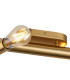 Jackson 3 Arm 6 Light Adjustable Ceiling/Wall E27 Antique Gold-7