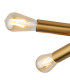 Jackson 3 Arm 6 Light Adjustable Ceiling/Wall E27 Antique Gold-8